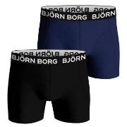 Bjorn Borg Bamboo Cotton Blend Boxer 2P Svart/Blå Medium Herre