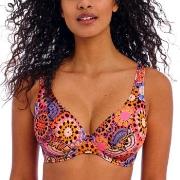 Freya Santiago Nights UW High Apex Bikini Top Rosa Mønster F 65 Dame