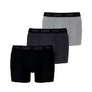 Puma 3P Men Everyday Boxer Svart/Grå bomull Large Herre