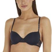 Tommy Hilfiger BH Lace Trim Balconette Bra Marine E 70 Dame