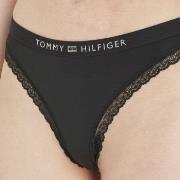 Tommy Hilfiger Truser Tonal Logo Lace Thong Svart Large Dame