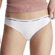 Calvin Klein Truser 3P Low Rise Bikini Briefs Hvit bomull X-Small Dame