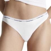 Calvin Klein Truser Modern Logo Thong Hvit bomull X-Small Dame