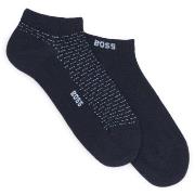 BOSS Strømper 2P Minipatetrn CC Ankle Socks Mørkblå Str 39/42 Herre