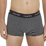 Calvin Klein 3P Cotton Stretch Low Rise Trunks Svart stripet bomull Me...