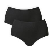 Anita Truser 2P Essential High Waist Briefs Svart L/XL Dame