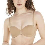 Calvin Klein BH Strapless Lined Bra Beige A 80 Dame