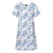 Trofe Roses Short Sleeves Nightdress Blå Mønster bomull XX-Large Dame