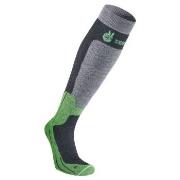 Seger Strømper Byggmark Mid Compression Sock Svart/Grønn Str 40/42