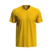 Stedman Classic V-Neck Men T-shirt Sennepsgul bomull XX-Large Herre