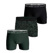 Björn Borg 3P Cotton Stretch Boxer 1565 Svart/Grønn bomull Medium Herr...