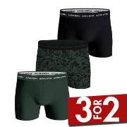 Björn Borg 3P Cotton Stretch Boxer 1565 Svart/Grønn bomull Large Herre