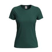 Stedman Classic Women T-shirt Mørkgrørnn  bomull Medium Dame