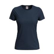 Stedman 4P Classic Women T-shirt Mørkblå bomull Medium Dame