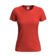 Stedman 4P Classic Women T-shirt Oransje/Rød bomull Large Dame