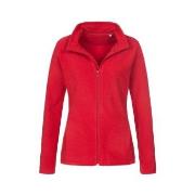 Stedman Active Fleece Jacket For Women Rød polyester X-Small Dame