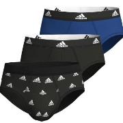 adidas 3P Active Flex Cotton Brief Svart/Blå bomull X-Large Herre