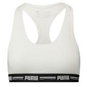 Puma BH Iconic Racer Back Bra Hvit Large Dame