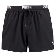 Puma Badebukser Logo Short Length Swim Shorts Svart polyester X-Large ...