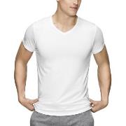 JBS of Denmark Bamboo Blend V-neck T-shirt Hvit Small Herre