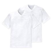 Schiesser 2P Essentials American T-shirts V-neck Hvit bomull Small Her...