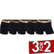 CR7 Cristiano Ronaldo 5P Organic Cotton Trunks Svart/Guld bomull Mediu...