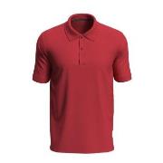 Stedman Henry Polo Short Sleeve Rød bomull Medium Herre