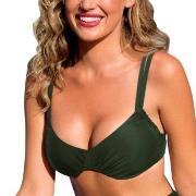 Wiki Basic Adjustable Bikini Top Mørkgrørnn  B 80 Dame