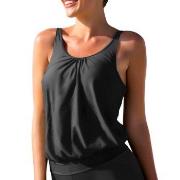 Wiki Loose Tankini Top Svart C/D Medium Dame