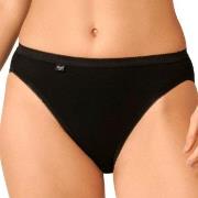 Sloggi Truser 2P Basic Plus Tai Briefs Svart bomull 44 Dame