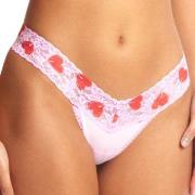 Hanky Panky Truser 2P Classic Cotton Low Rise Thong Rosa/Rød bomull On...