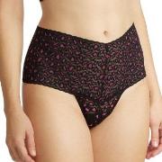 Hanky Panky Truser 2P Cross Dyed Leopard Retro Thong Svart/Rosa One Si...