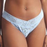 Hanky Panky Truser 2P Daily Lace Original Rise Thong D1 Lysblå nylon O...