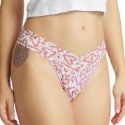 Hanky Panky Truser 3P Printed Original Rise Thong Hvit Mønster nylon O...