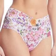 Hanky Panky Truser 3P Signature Lace Print Retro Thong Hvit m Blomste ...