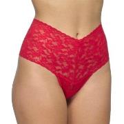 Hanky Panky Truser 2P Signature Lace Retro Thong Rød nylon One Size Da...