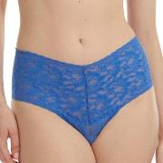 Hanky Panky Truser 2P Signature Lace Retro Thong D1 Blå nylon One Size...