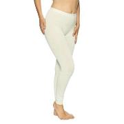 Lady Avenue Bamboo Long Leggings Benhvit Bambus X-Large Dame