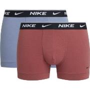 Nike 6P Everyday Cotton Stretch Trunk Rød/Lilla bomull Large Herre