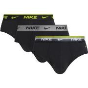 Nike 6P Everyday Essentials Cotton Stretch Hip Brief Svart/Grønn bomul...