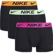 Nike 9P Everyday Essentials Micro Trunks D1 Svart/Rosa polyester X-Lar...