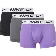 Nike 9P Everyday Essentials Micro Trunks D1 Lilla/Svart polyester Medi...