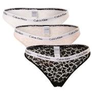 Calvin Klein Truser 6P Carousel Lace Core Brazilian Svart/Rosa polyami...