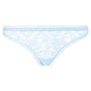 Calvin Klein Truser 3P CK One Lace Thong Lysblå nylon Medium Dame