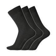 Dovre Strømper 3P Cotton Socks Svart Str 45/48 Herre