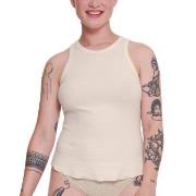 Sloggi GO Ribbed Tank Top Krem bomull X-Small Dame