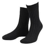 Amanda Christensen Strømper True Ankle Rib Sock Svart Str 39/42 Herre