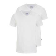 Jockey 2P V-Neck T-Shirt Hvit bomull Medium Herre