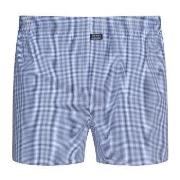 Jockey Woven Poplin Boxer Shorts Marin/Rutet bomull X-Large Herre