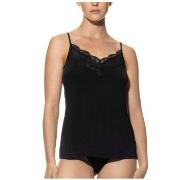 Mey Grace Camisole With Lace Svart viskose Medium Dame